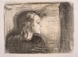 Nemocná dívka od Edvard Munch